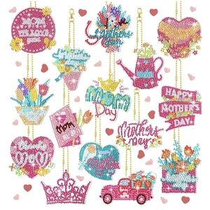 Colorful Beaded Mother's Day Ornaments